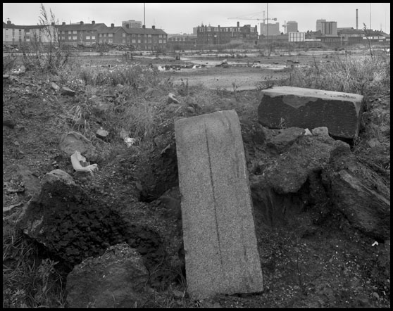 large stones, remains of paddies market